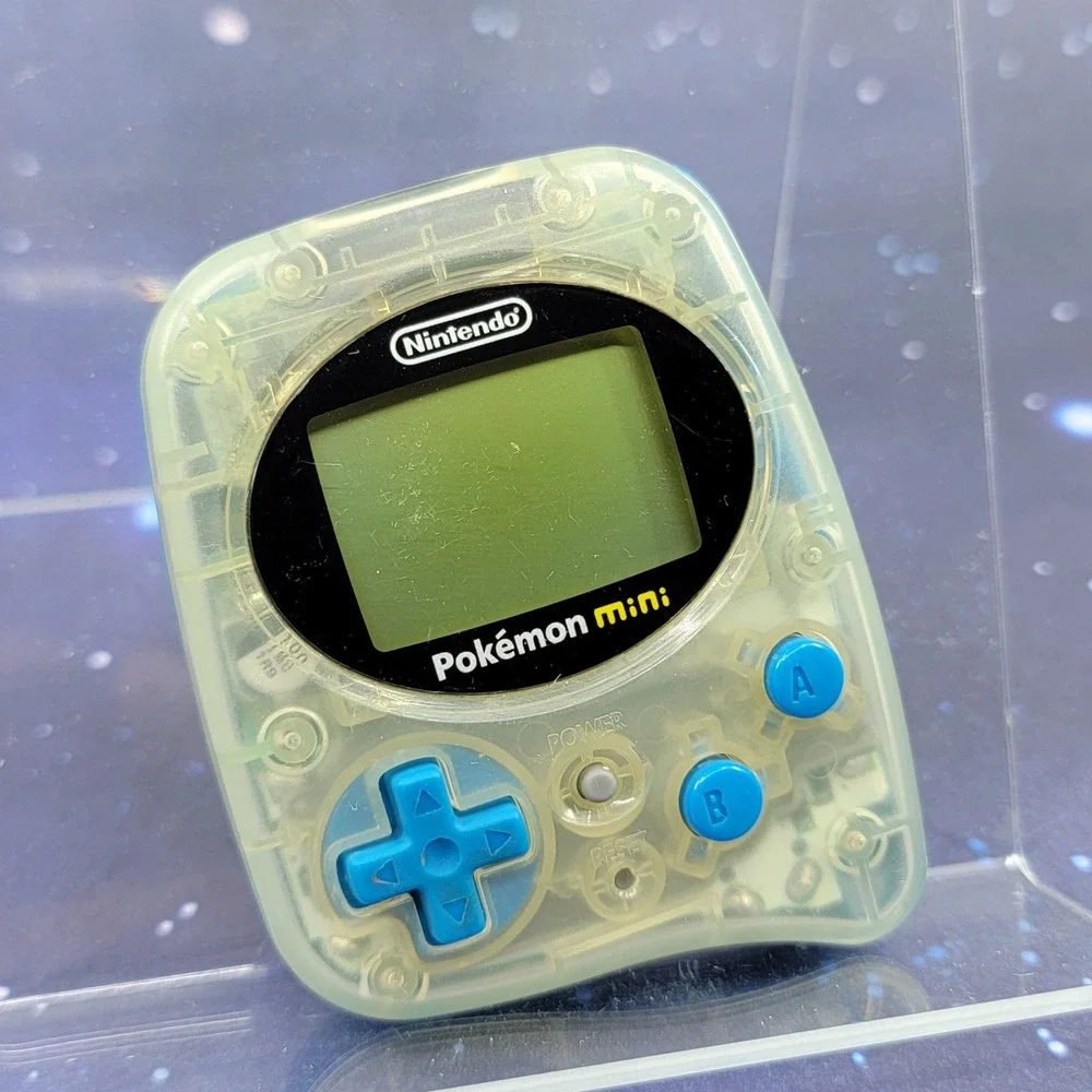 Nintendo Pokemon Mini Handheld Console Wooper Blue MIN-001 For Parts or Repair